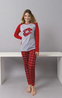 WOMEN'S PAJAMAS M/L LP6067 CHRISTMAS Tellini S.r.l. Wholesale Clothing